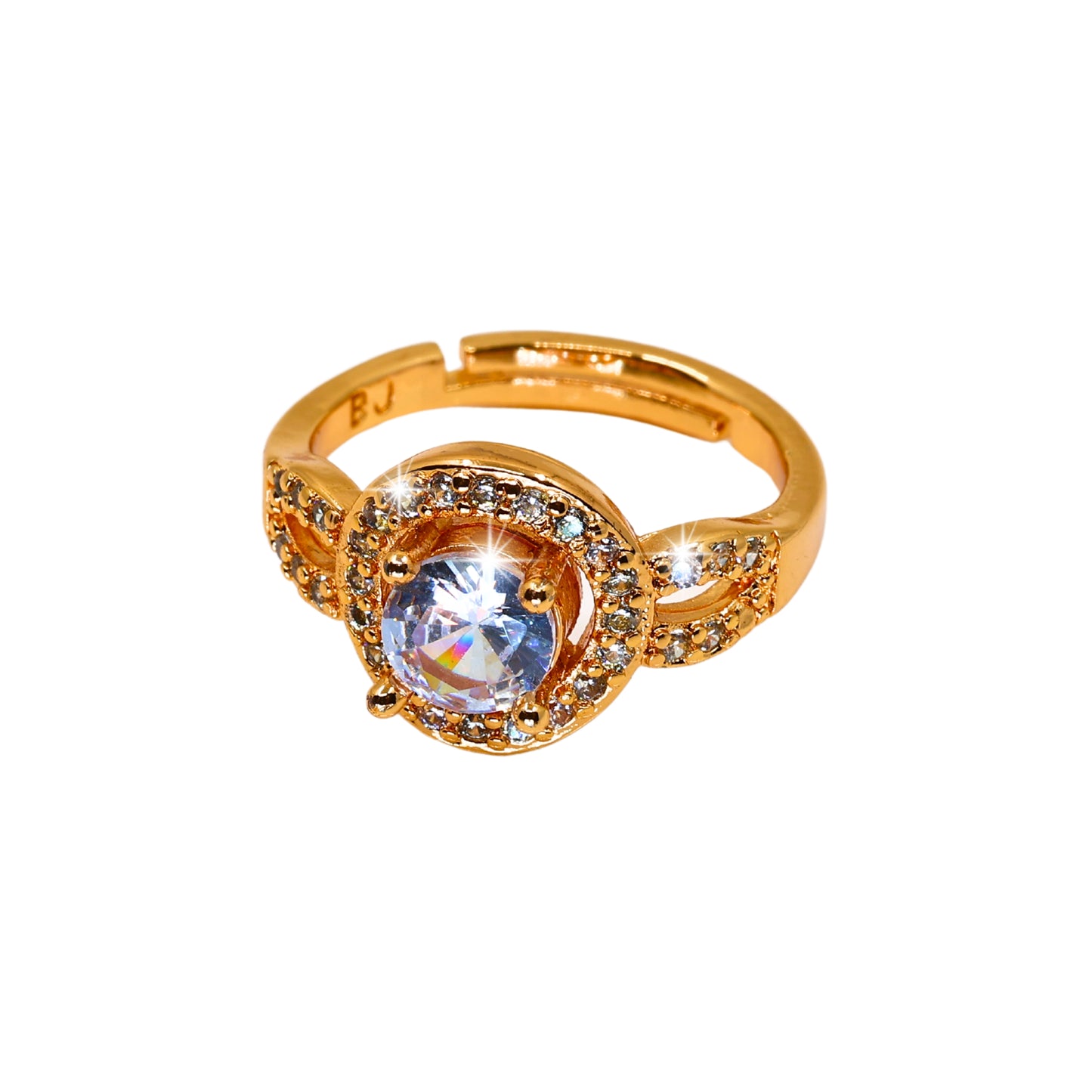 Evelyn Cubic Zirconia Engagement Adjustable Ring