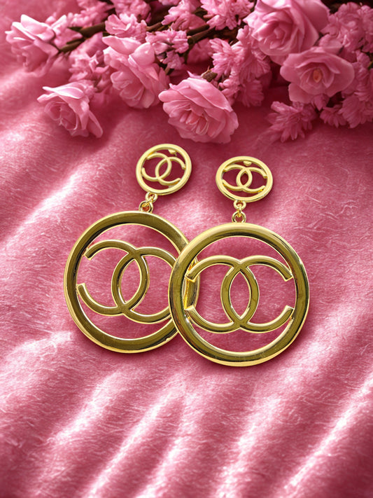 Bold Chanel Inspired Anti-Tarnish Earrings – Everyday Glamour