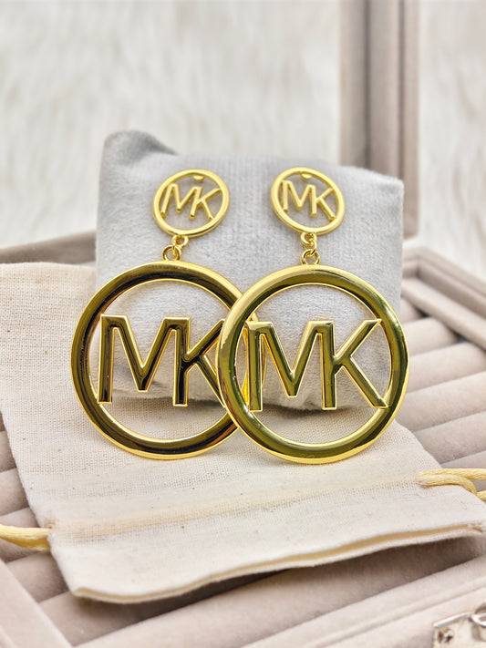 Luxury MK Inspired 18K Gold Anti-Tarnish Earrings