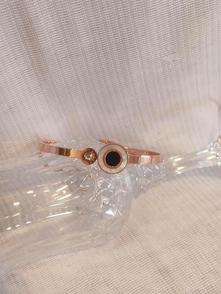 Luxury 18K Rose Gold Plated Anti-Tarnish Openable Kada – Modern Dual-Tone Circle Design RGB470