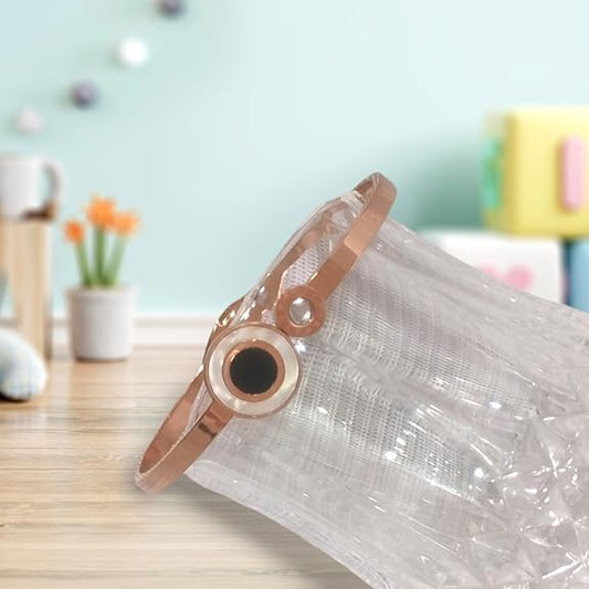 Luxury 18K Rose Gold Plated Anti-Tarnish Openable Kada – Modern Dual-Tone Circle Design RGB470