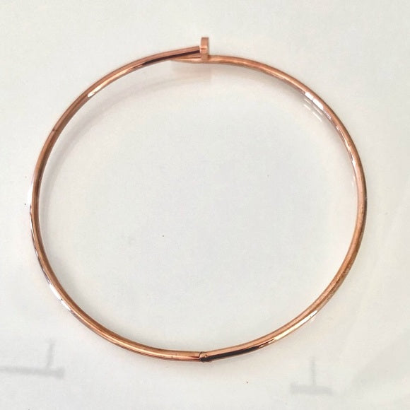 Luxury 18K Rose Gold Plated Nail Collar Necklace – Sleek & Modern Statement Piece RGCP202