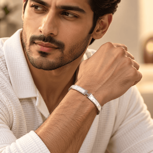 Silver-Tone Anti-Tarnish Stainless Steel Bracelets for Men & Women | Demi Fine Openable Bangles - Soul Jewellery