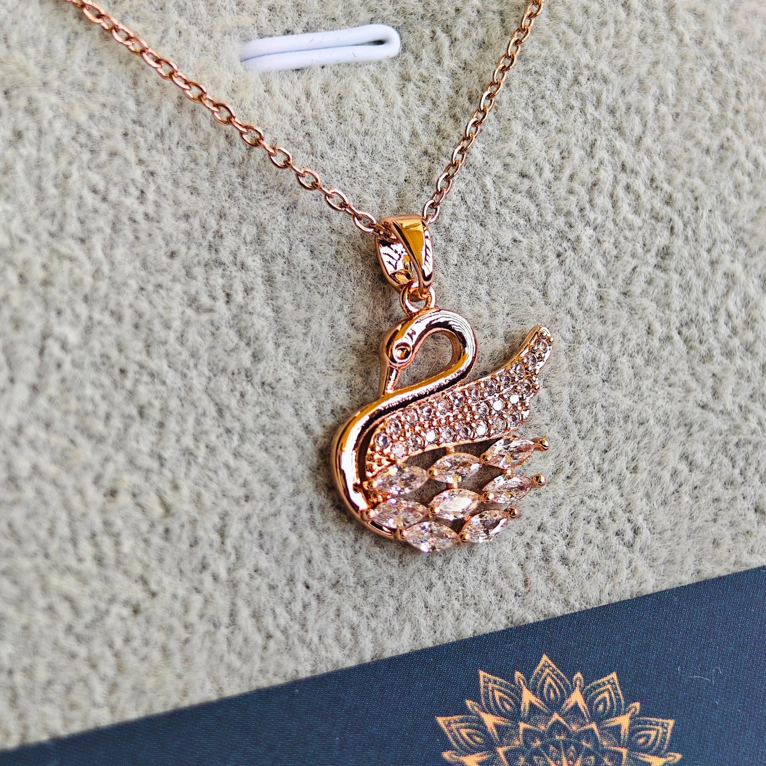 Rose Gold Anti Tarnish Chain Pendant