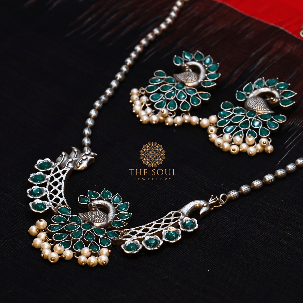 German Silver Necklace Set