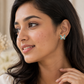 Turquoise Blue Butterfly Stud Earrings for Women – Gold-Tone Enamel Butterfly Earrings
