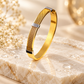 Men’s Gold Mesh Stainless Steel Bracelet – Dual-Tone Minimalist Bangle for Wrist Sizes 2.4 to 2.10
