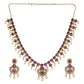 Rahi Antique Gold-Plated Short Necklace & Earring Set