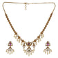 Anjali 22K Antique Gold-Plated Short Necklace & Earring Set