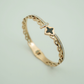 Luxury 18K Rose Gold Plated Anti-Tarnish Butterfly Design Bangle with Crystal Accents – Elegant and Durable