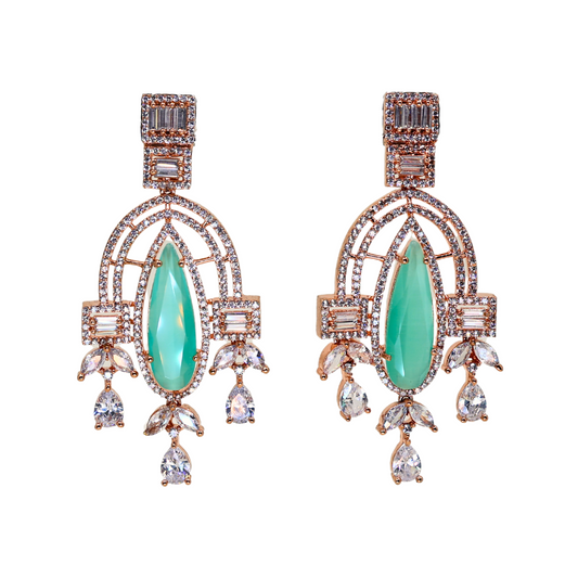 Irene Dangle Earring with Floral drops