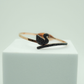 Elegant 18K Rose Gold Plated Anti-Tarnish Bangle with Black Swan Design – Luxurious and Unique Jewelry RGB362