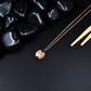 Chic 18K Rose Gold Plated Anti-Tarnish Rectangular Pendant Necklace with Delicate Chain ATCP110