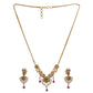 Ritika Antique Gold-Plated Short Necklace & Earring Set with