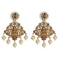 Deepti Antique Gold-Plated Short Necklace & Earring Set with Laxmi Devi motif