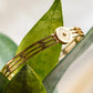 18K Gold Plated Anti-Tarnish Snow Flora Bracelet – Elegant Designer Floral Cut Bangle for Women  RGB513
