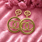 Bold Chanel Inspired Anti-Tarnish Earrings – Everyday Glamour