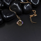 Radiant Clover: 18K Gold Anti-Tarnish Necklace and Earring Set ATCP143