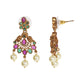 Raya Antique Gold-Plated Long Necklace & Earring Set