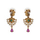 Ritika Antique Gold-Plated Short Necklace & Earring Set with