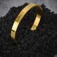 Luxury 18K Gold Plated Roman Numeral Bangle – Timeless & Elegant Anti-Tarnish Bracelet RGB407