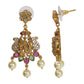 Sia Antique Gold-Plated Ram Parivar Long Necklace & Earring Set