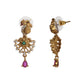 Ritika Antique Gold-Plated Short Necklace & Earring Set with