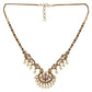 Ayanika Antique Gold-Plated Short Necklace & Jhumka Earring Set