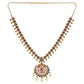 Raya Antique Gold-Plated Long Necklace & Earring Set