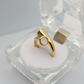 Adjustable Anti-Tarnish 18K Yellow Gold Plated Zoe Ring with Minimalist Design – Modern and Elegant