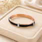 AMORE LUXE 6™ Rose Gold & Black Stainless Steel Anti-Tarnish Bracelet for Men | Waterproof Premium Kada
