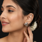 Vintage Oxidized Silver Replica Ear Cuff Chain Earrings for Women | Tribal Boho Statement Earrings - The Soul Jewellery
