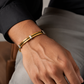AURÉLIA AMORE LUXE 6™ Gold & Silver-Tone Minimalist Demi-Fine Bracelet for Men