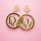 Bold Dior Inspired Anti-Tarnish Earrings – Timeless Glamour