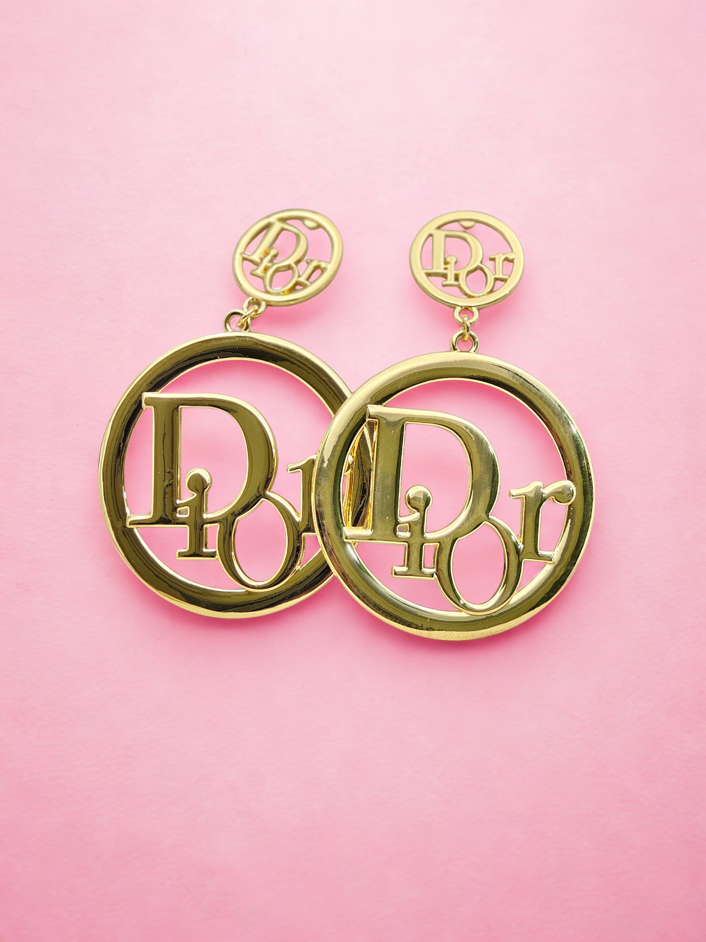 Bold Dior Inspired Anti-Tarnish Earrings – Timeless Glamour