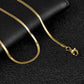 Anti-Tarnish 18K Gold Plated Snake Chain Necklace  Stainless Steel Daily Wear Jewellery  Lucky Wealth Code 888