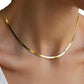 Anti-Tarnish 18K Gold Plated Snake Chain Necklace  Stainless Steel Daily Wear Jewellery  Lucky Wealth Code 888