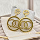 Bold Chanel Inspired Anti-Tarnish Earrings – Everyday Glamour