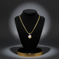 Aura 108 Pearl Bloom Anti-Tarnish Enamel Pendant – Gold Chain Necklace for Feminine Charm