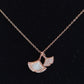 18K Rose Gold Plated Anti Tarnish CZ Studded Pendant Necklace RGCP123
