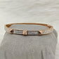 Lord of Bangles 18K Rose Gold Plated CZ Anti Tarnish Openable Bangle RGB138