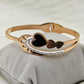 Hearts For You Rose Gold Anti Tarnish Openable Bangle RGB144