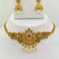 Apala Nakshi Choker Set with Pearl Drops and Intricate Peacock Motifs – Traditional Temple Jewelry MGNS312