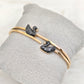 18K Gold Plated Anti-Tarnish Swarovski Swan Love Bracelet – Elegant Dual Bird Motif Designer Jewelry for Women