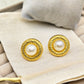 Elegant 18K Gold Pearl Stud Earrings – Everyday Glamour