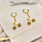 Luxury Gold Plated Rose Flower Drop Earrings – Elegant Anti-Tarnish Stainless Steel with Crystal Accents ATER221