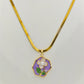 Lavender Blossom Pearl Pendant | Anti-Tarnish Flower Chain for Daily Elegance