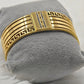 Luxury 22K Gold-Plated Greek Key Design Bracelet with Sparkling Zircon Stones – Elegant Jewelry for Women RGB522