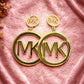 Luxury MK Inspired 18K Gold Anti-Tarnish Earrings