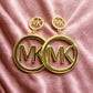 Luxury MK Inspired 18K Gold Anti-Tarnish Earrings